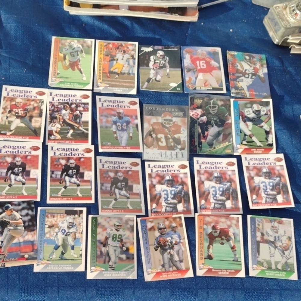 Assorted Football Trading Cards